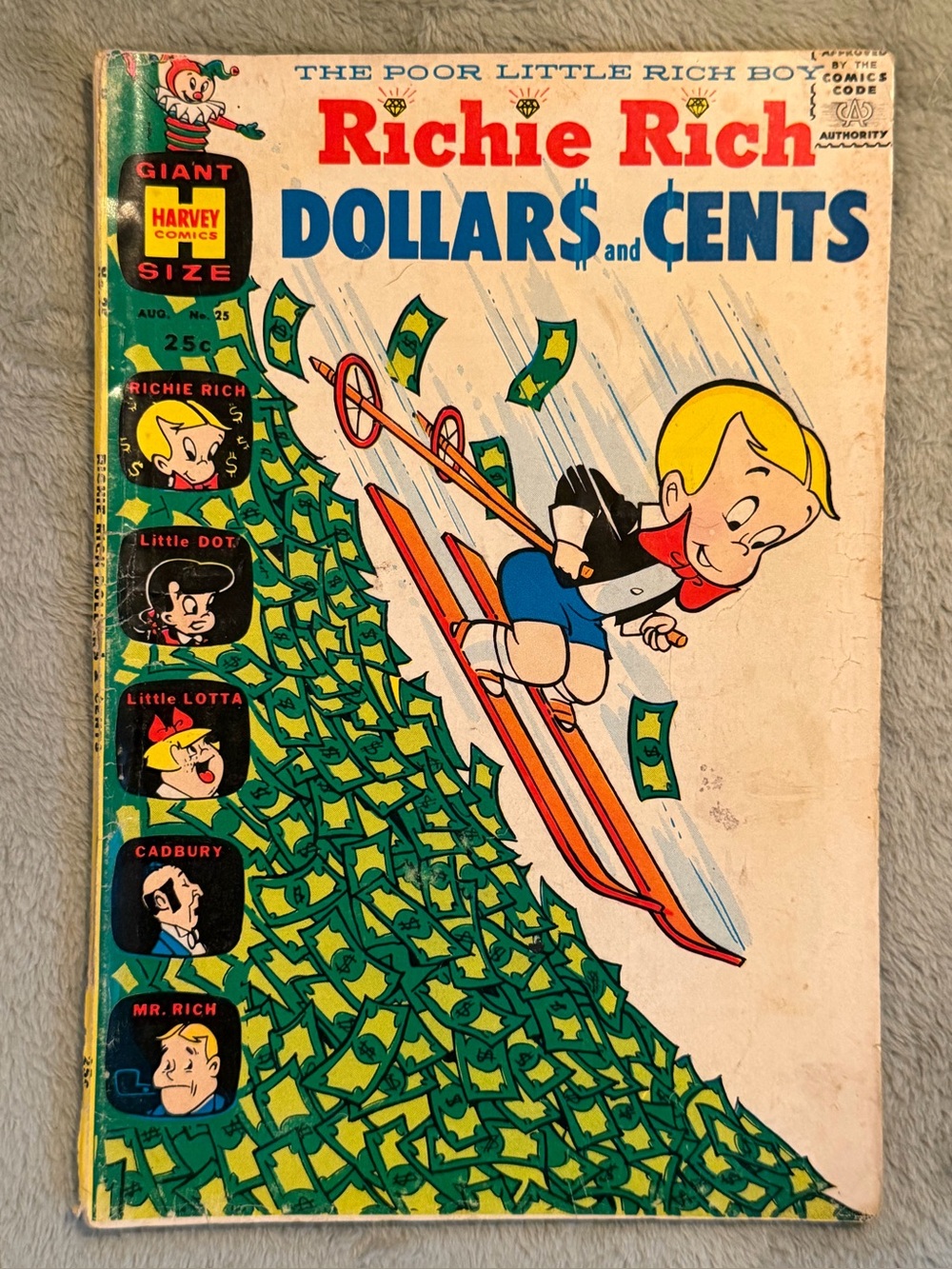 VTG Harvey Comics Richie Rich Dollar$ and Cents #25 Comic Book